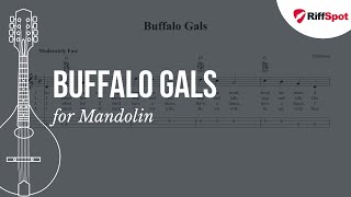 Buffalo Gals Mandolin Tab [upl. by Pesvoh127]