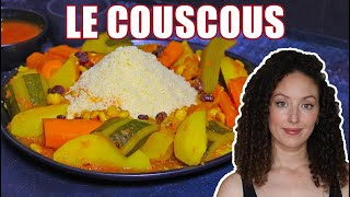 Couscous en sauce rouge aux légumes [upl. by Acinomahs]