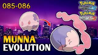 How To Evolve Munna Into Musharna In Pokemon Black 2 amp White 2  Unova Pokedex [upl. by Rao]