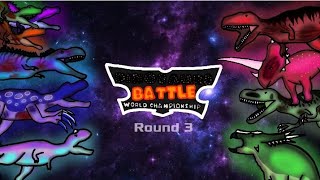 Dinosaur battle S4 Round 3 Full ver dbwc jurassicworld dinosaur pong1977 [upl. by Inalak]