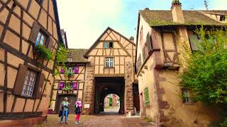 RIQUEWIHR ALSACE REGION FRANCE 🇫🇷 4K VIDEO [upl. by Cohbert822]