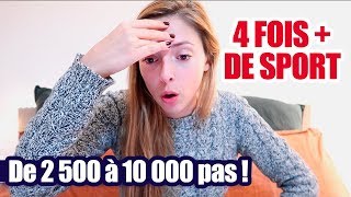 CHALLENGE 10000 PAS PAR JOUR ce quil sest passé poids difficulté [upl. by Langelo]