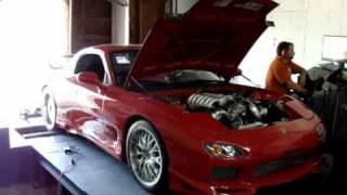 Banzai Racing 93 FD Cosmo 3 Rotor 20B 621 RWHP Dyno Run [upl. by Meda]