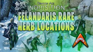 Dragon Age Inquisition  Felandaris Rare Herb Locations [upl. by Ragde]