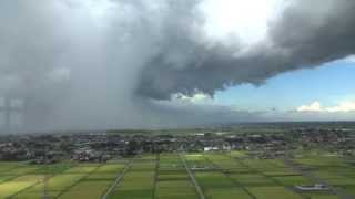 埼玉県越谷市 竜巻 ｽｰﾊﾟｰｾﾙ全景 20130902 [upl. by Animlehliw]