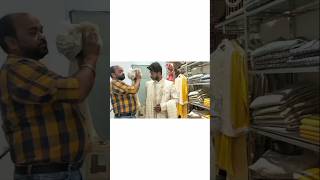 Sherwani selection of groom veere di weeding Anshika from Devbhoomi viralvideo wedding shorts [upl. by Tabshey162]