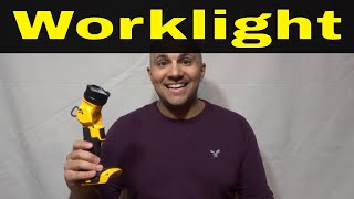 Dewalt Worklight ReviewDCL040Portable And Bright [upl. by Ann]