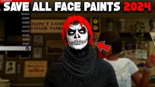 How To Save All GTA 5 Halloween Face Paints 2024 [upl. by Mcfadden956]