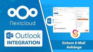 EMail Anhänge via Nextcloud versenden in Outlook  Sendent Office 365 Integration [upl. by Enailuj]