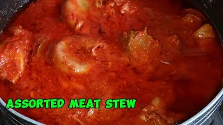 How to prepare Assorted meat peppered stew  Most delicious stew recipe ever 😋 [upl. by Thistle]