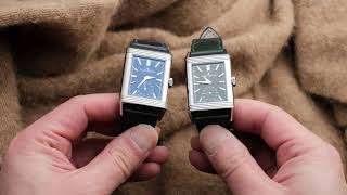 JaegerLeCoultre Reverso Tribute Small Seconds  Blue or Green [upl. by Karalee465]