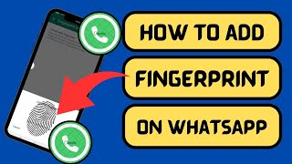 How to add fingerprint on whatsapp 2024  Fingerprint on whatsapp 2024 [upl. by Haimrej]