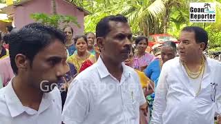 Goan Reporter News Cortalim MLA Anton Vas Inspects Contaminated Nullah at Shindole [upl. by Einnahpets749]