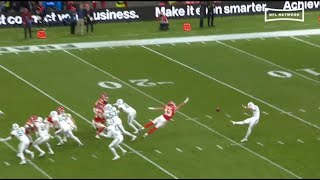 Jake Bailey’s punt HITS SCOREBOARD [upl. by Zeeba798]