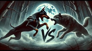 Doberman vs Wolf A Battle of Nature’s Fierce Guardians [upl. by Gaither366]