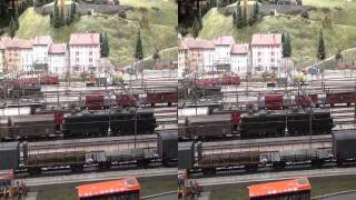 Sony HDRTD10 Swiss Trains in H0 and in 3D yt3d [upl. by Millicent276]