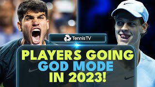 10 Times Tennis Players Went GOD MODE In 2023 🥶 [upl. by Enelam]