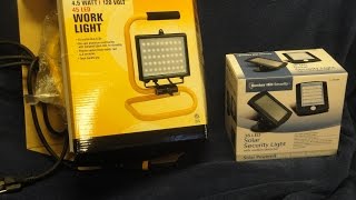 Review of Two Harbor Freight LED Lights [upl. by Tomchay]