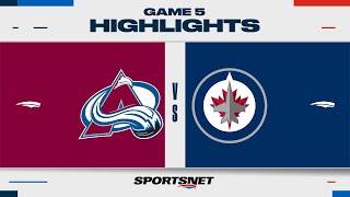 NHL Game 5 Highlights  Avalanche vs Jets  April 30 2024 [upl. by Rubia]