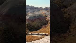 Colors of the South Dakota Badlands shorts badlands [upl. by Esinert]