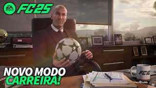 EA FC 25 NOVO MODO CARREIRA GAMEPLAY CONFERINDO TODAS AS NOVIDADES [upl. by Bartholemy]