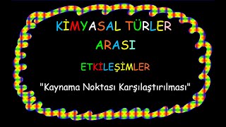 TYT9Sınıf KimyaKimyasal Türler Arası EtkileşimlerKaynama Noktası KARŞILAŞTIRILMASI [upl. by Jacoba]