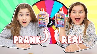 Mystery Wheel of REAL vs PRANK SLIME CHALLENGE  JKrew [upl. by Cathe]