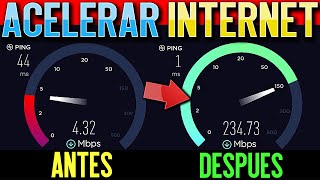 Como ACELERAR INTERNET al MÁXIMO en Windows 10 11 8 7 2024 CABLE Y WIFI  SIN PROGRAMAS [upl. by Giulietta]