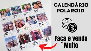 Calendário Polaroid 2023 faça e venda mais dica de precificação [upl. by Neirual]