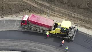 Asfaltare drum de legătură Autostrada A3 Târgu Mureș  Ungheni 03062021 [upl. by Yednil688]