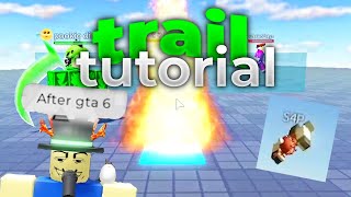 How to make TRAILS in Obby Creator [upl. by Ilse]