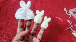 Knitting Rabbit Cap  size 12no Radhey Radhey [upl. by Nuy827]