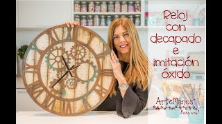 Reloj con Engranajes Imitación Oxido [upl. by Einial]