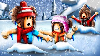 We Survived The FREEZE In Roblox Brookhaven [upl. by Zippora]