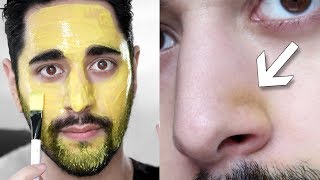 Turmeric Face Mask Benefits amp First Impression  Turmeric Honey  Natural Yoghurt ✖ James Welsh [upl. by Anyehs]