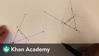 Congruent triangles and SSS  Congruence  Geometry  Khan Academy [upl. by Nerrad]