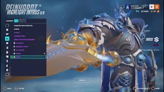 Lich King Reinhardt Showcase  overwatch x World Of Warcraft Gameplay [upl. by Quince]