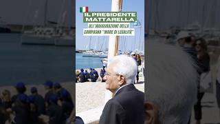 Il Presidente Mattarella all’inaugurazione del progetto MarediLegalità della Lega Navale Italiana [upl. by Tersina]