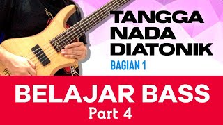 BELAJAR TANGGA NADA DIATONIK MAYOR PADA BASS [upl. by Levy]