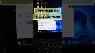 type msinfo32 in run command 🤯😱shorts pc windows [upl. by Redmond635]