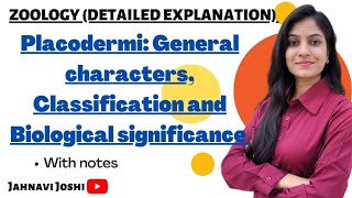 Placodermi Characteristics Classification and Biological significance Notes Bsc 2nd year [upl. by Roi263]