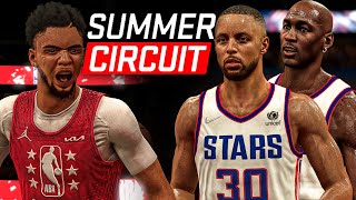 NBA 2K22 Summer Circuit  Adrian Hall RETURNS Curry Teams Up With LeBron Kobe AND Jordan [upl. by Seuqirdor]