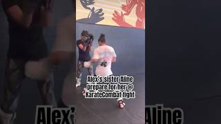 Alex’s sister Aline prepare for her KarateCombat fight ufc307 [upl. by Hcelemile]