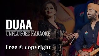 Jo Bheji Thi Duaa  Arijit Singh  Unplugged Karaoke With Lyrics  Musical Heartbeat Official [upl. by Eberhart]