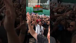 Mr beast coming India today viralshorts mrbeast [upl. by Bealle650]