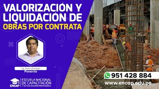 CURSO VALORIZACIÓN Y LIQUIDACIÓN DE OBRAS POR CONTRATA  2023 [upl. by Elimac]