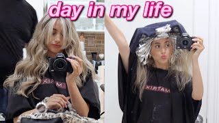 VLOG getting my hair done shopping amp waxing my eyebrows lol [upl. by Mollie326]