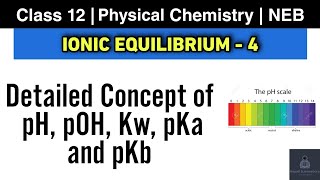 Ionic Equilibrium L4  NEB Class 12 Chemistry  Ionic Product of water pH amp pOH  pKa pKb amp pKw [upl. by Aram]