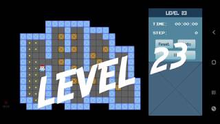 Classic Sokoban Level 23  without UNDO  Solution 1  90 [upl. by Heigho]