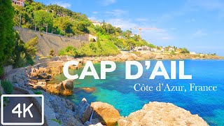 4K French Riviera walking Tour Cap dAil France [upl. by Ileane]